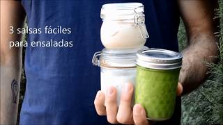 3 RECETAS DE SALSAS FACILES Y DELICIOSAS [upl. by Bendicta]