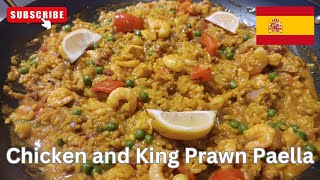 Chicken and King Prawn Paella Recipe for a Taste of Spain 🥘🦐 [upl. by Stannwood]