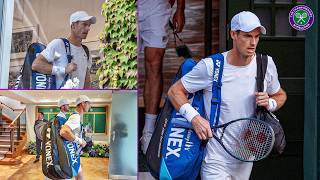 Andy Murrays final time on Centre Court  Murrays walk In FULL  Wimbledon 2024 [upl. by Ancel]