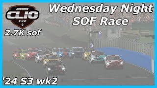 iRacing Clio Cup  Knockhill  2024 season 3 Week 2 [upl. by Eyeleen]