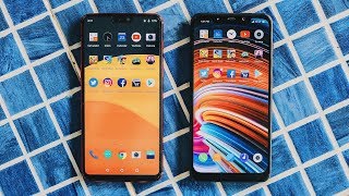 Poco F1 vs OnePlus 6 Speed Test [upl. by Hannaoj]