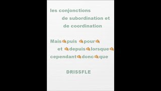 les conjonctions de subordination et de coordination [upl. by Eilak2]