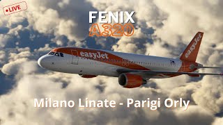 FENIX A320 V2 MFS2020  LIML MILANO LINATE  PARIGI ORLY LFPO  GSX PRO [upl. by Iron]