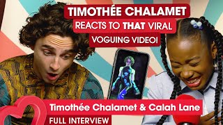 Timothée Chalamet on that voguing video [upl. by Dionne]