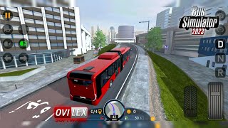 Bus Simulator 2023 Ovilex  GamePlay 5 New Dubai Map Update with Articulated Electric Bus [upl. by Ecinhoj900]