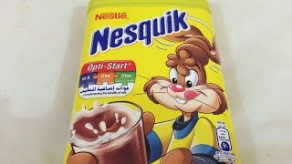 How to make Nesquik Chocolate drink  review [upl. by Lou94]