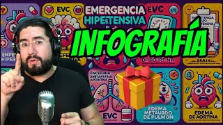 EMERGENCIA HIPERTENSIVA🫀 Nueva INFOGRAFÍA 📝 [upl. by Siravrat]