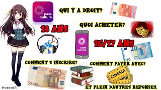 Pass culture de 15 à 18 ans comment lutiliser sinscrire payer quoi acheter  Tuto et réponses [upl. by Notse730]