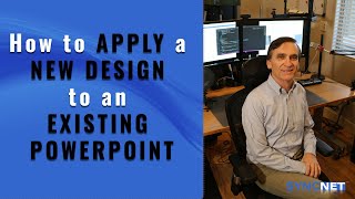 Apply a New Template to an Existing PowerPoint [upl. by Orihakat]