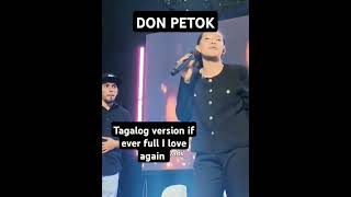 Another outstanding version if ever fall In love again cover DON PETOK grabe talaga mag asawang to👏 [upl. by Sihtam]