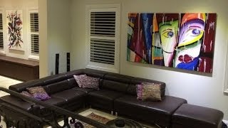 Interior Design Artwork Ideas install Acrylic Painting Techniques YouTube [upl. by Shara818]