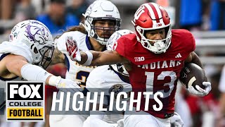 Western Illinois Leathernecks vs Indiana Hoosiers Highlights  FOX College Football [upl. by Nelav]