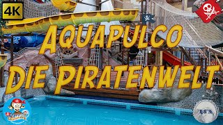 Aquapulco Die Piratenwelt Eurothermen Resort Bad Schallerbach All Onslides 4K [upl. by Kerns169]