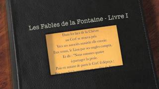 La Genisse la Chèvre et la Brebis en société avec le Lion  Fable de la Fontaine livre audio [upl. by Arved]