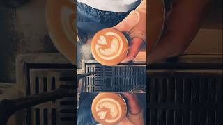 Simple wing latte heart ❤️ espresso coffee latteart wingheart barista trending lattemusic [upl. by Lolly13]