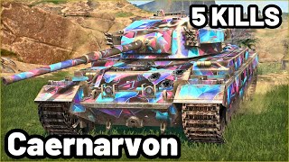 Caernarvon  57K DAMAGE  5 KILLS  WOT Blitz Pro Replays [upl. by Nodrog]