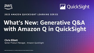 Generative QampA with Amazon Q in QuickSight [upl. by Eustatius]