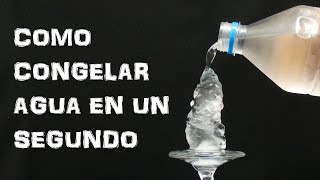 Como Congelar Agua en un Segundo  Hielo Instantaneo Experimentar En Casa [upl. by Enrichetta477]