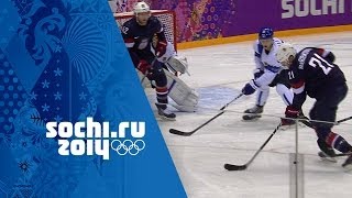 Ice Hockey  USA 0  5 Finland  Mens Full Bronze Medal Match  Sochi 2014 Winter Olympics [upl. by Ahsiekam]