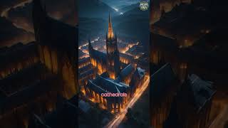 Gothic cathedrals  power stations  shorts usa ancient dystopian myths [upl. by Acul]