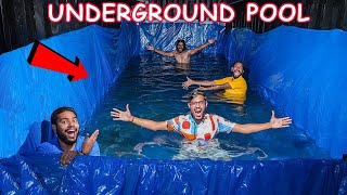 We Made a Secret Swimming Pool Underground😳  100 Real [upl. by Hollingsworth]