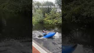 when you have to keep the summer focus in winter weather 🥺 📹 markkearneykayak [upl. by Eerac765]