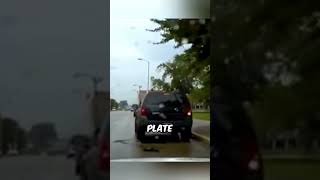 Reckless Driver Reverses Through Intersection And Gets Instant Karma 😂 [upl. by Idolah]