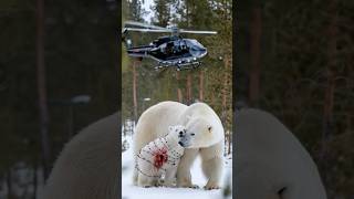 Precious Helicopter helps Polar Bear Cub escape urgent danger [upl. by Alleber]