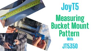 How to measure excavator bucket mounting pattern JoyT5 JT5350 35 Ton Excavator [upl. by Bornstein]