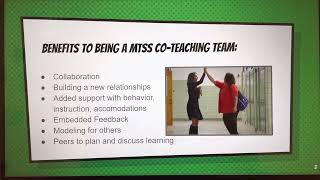 MTSS coteaching overview [upl. by Neelyk]