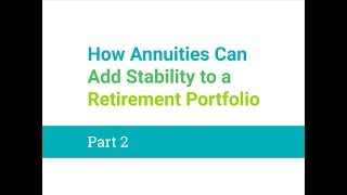 Part 2 – How Annuities Can Add Stability  Retirement Portfolio  Brighthouse Financial [upl. by Aciraj260]