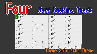 FOUR  Miles Davis BPM200 Jazz Backing Track [upl. by Atineb]