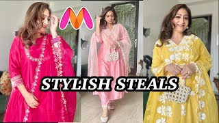 Myntra Sale Style Steals  Festive Edit Part 3 Kurta Sets Special Thehopestory [upl. by Streetman]