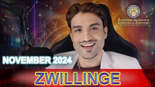 ZWILLINGE MONATSHOROSKOP NOVEMBER 2024 ZEHNSTERN ASTROLOGIE [upl. by Okihcas]