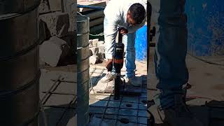 Concrete core cutting dharmendraciviltricks construction civilengineering youtubeshorts [upl. by Kapoor]