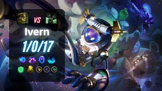 IVERN JUNGLE vs WARWICK  EUW LoL Challenger Patch 145 [upl. by Nahtaj451]