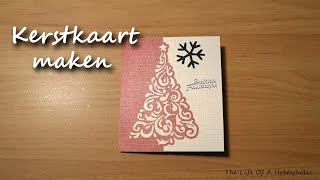 Kerstkaart maken met cricut [upl. by Suoiradal]