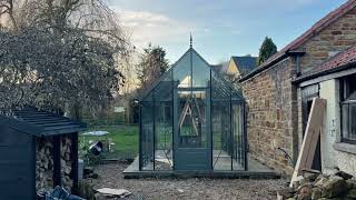 Robinsons Greenhouse TimeLapse Build 18 x 8 Ratcliffe Victorian Gable End View [upl. by Basil]