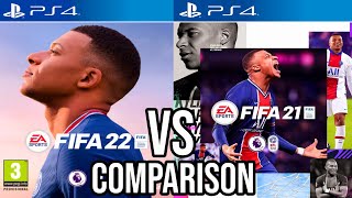 FIFA 22 Vs FIFA 21 PS4 [upl. by Thgiwed]