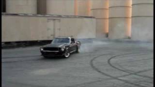 1967 Mustang Fastback Donuts amp Burn outs LOUD [upl. by Oleic]