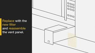 How to Replace a Whirlpool® Microwave Filter [upl. by Ellennod]