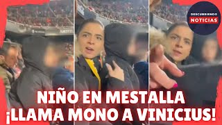 NIÑO REALIZA INSULTOS RACISTAS CONTRA VINICIUS EN MESTALLA LLAMA MONO A VINICIUS [upl. by Hgielhsa578]