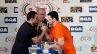 Ion Oncescu Vs Sabin Badulescu 1  100kg  ADEVARATA FINALA  mana dreapta  CNS 2010 [upl. by Friedrich]