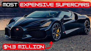 TOP 5 MOST EXPENSIVE SUPERCARS Luxury Exotics MillionDollar Machines Hypercar Showdown [upl. by Lalitta227]