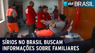 Sírios no Brasil buscam informações sobre familiares após terremoto  SBT Brasil 070223 [upl. by Iramohs797]