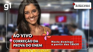 Enem correção da prova AO VIVO neste domingo às 18h30 [upl. by Theron669]