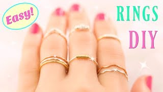 10 minutes DIY ring Beaded rings for beginners ring making tutorial [upl. by Nadroj]