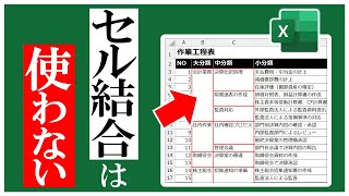 Excelで作る作業工程表で『セル結合』ではなく『条件付き書式』を使う [upl. by Mikkanen]