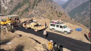 after independence the road from Dodra Kwar to Chansal Pass has started getting paved on Wednesday [upl. by Ado]