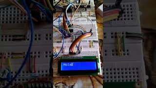 Hola mundo con Arduino VS Microprocesador MC68008 en una pantalla LCD 16x2 [upl. by Itsuj]